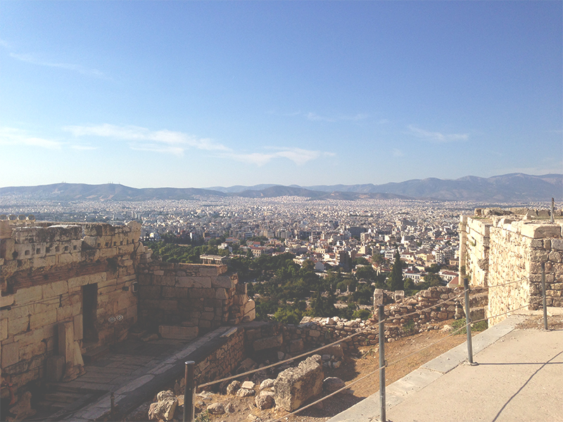 view over athens