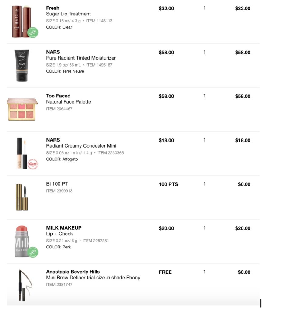 How Much My Sephora Holiday Haul Cost (& The Freebie I Snagged!)